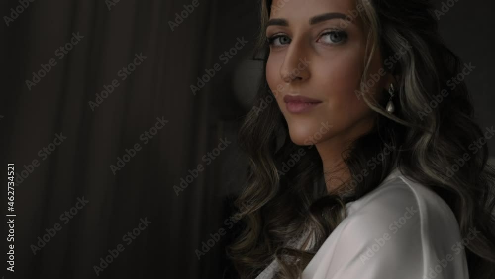 portrait of a beautiful girl in close-up. portrait of a beautiful girl in close-up.