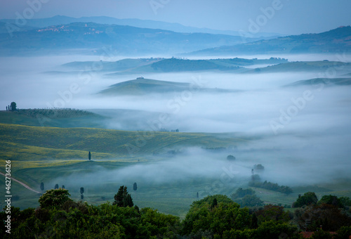 misty morning on the river