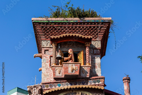 Rezo Gabriadze Marionette Theater against clear blue sky during sunny day, Tbilisi, Georgia photo