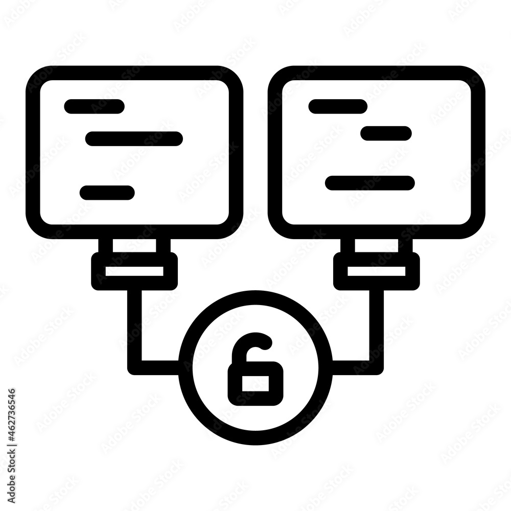 Network password icon outline vector. Multi verification. Sms login Network password icon outline vector. Multi verification. Sms login