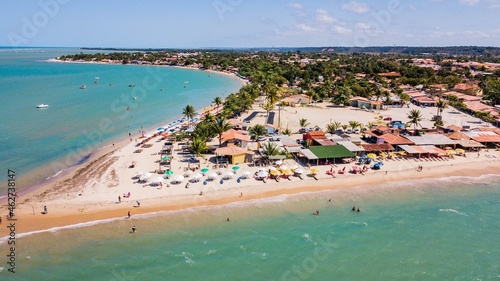 Santa Cruz Cabrália, Bahia. Aerial view of Coroa Vermelha beach © Jair