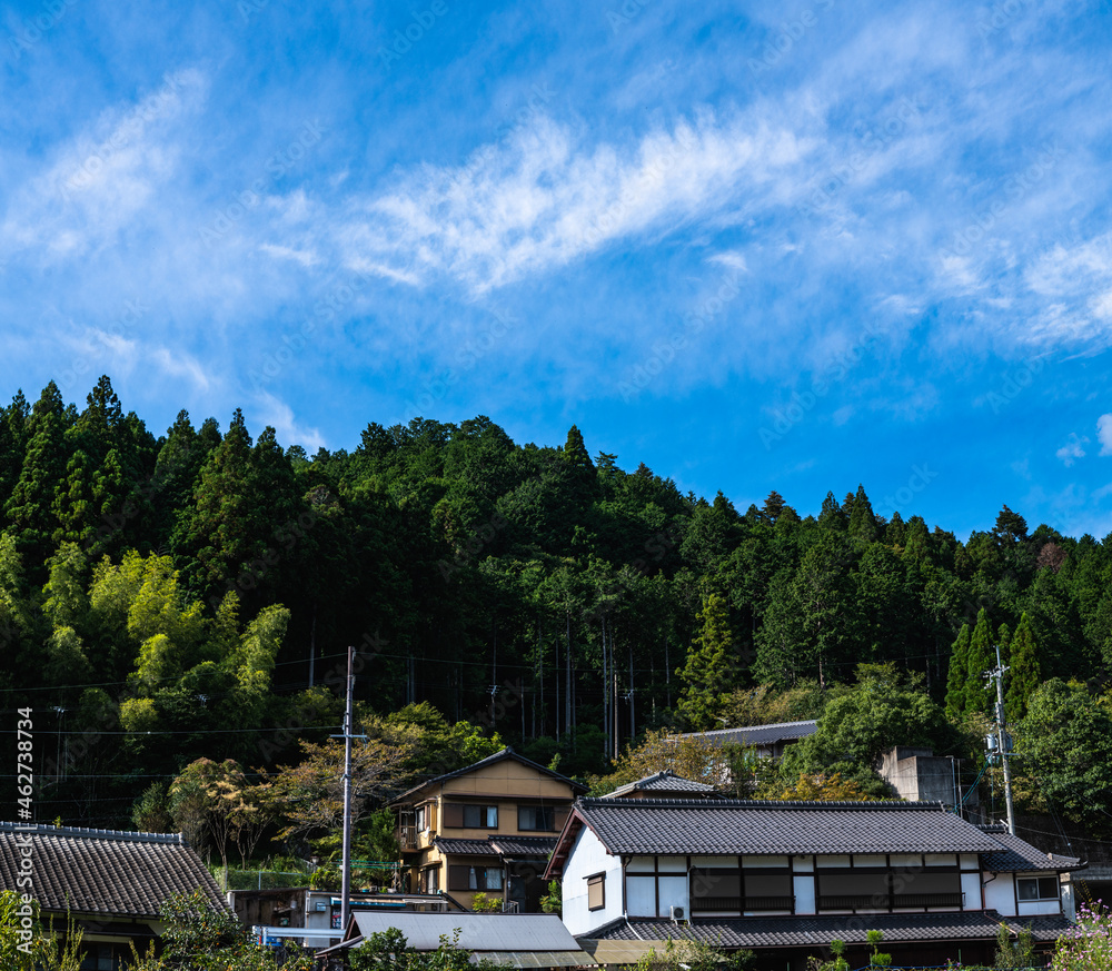 十月　京都大原　里山風景
