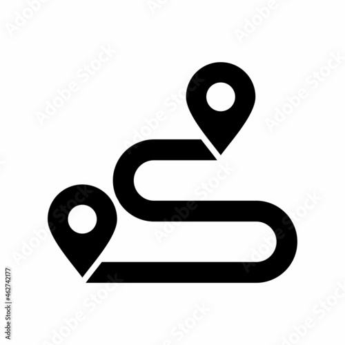 map icon set, map vector set sign symbol