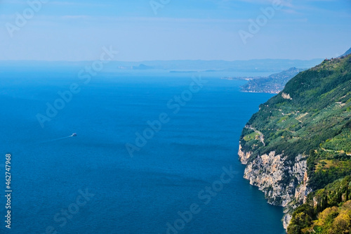 Italy, Lombardy, Lake Garda, View from Madonna di Montecastello photo