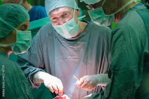 Surgeon during surgery photo