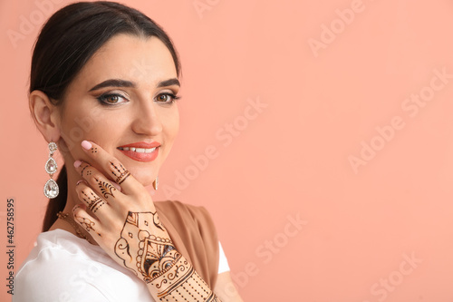 Beautiful Indian woman with...