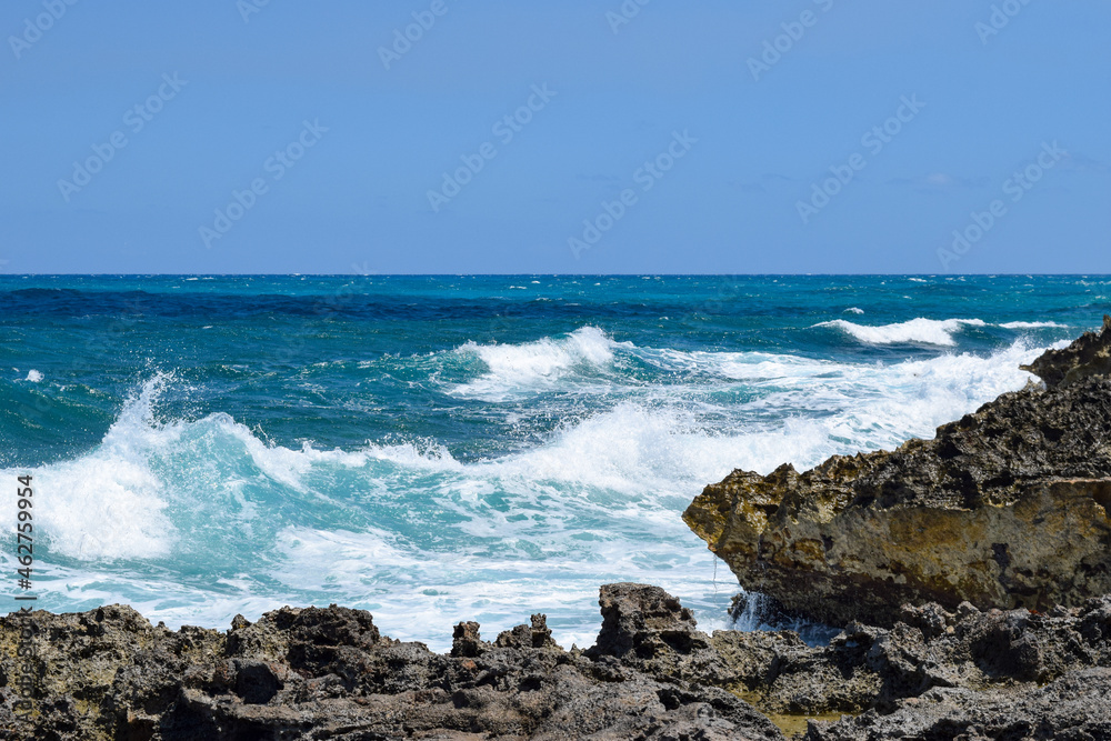Caribbean Rocks and Waves 795