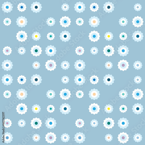 Wallpaper Mural Abstract geometric seamless pattern. Multicolored stars on light gray background. For textile or gift wrapping paper design Torontodigital.ca