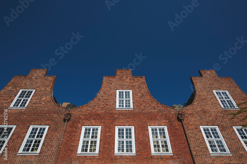 Germany, Brandenburg, Potsdam, Low angle view of brick houses ofÔøΩDutch QuarterÔøΩneighborhood photo