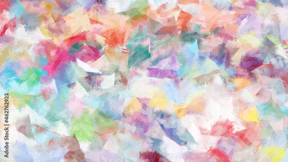 Colorful Abstract Background Painting on Canvas with Strokes. Modern Cover Design Texture.