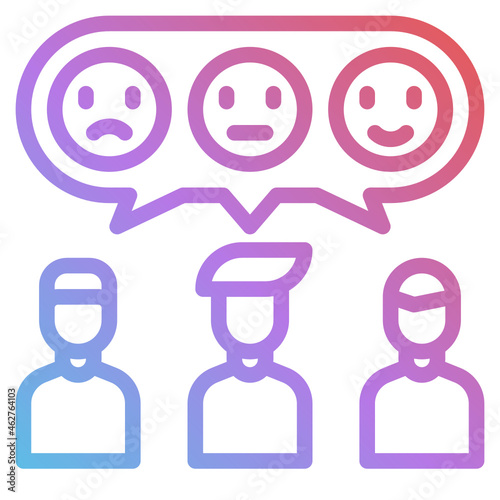 feedback gradient icon