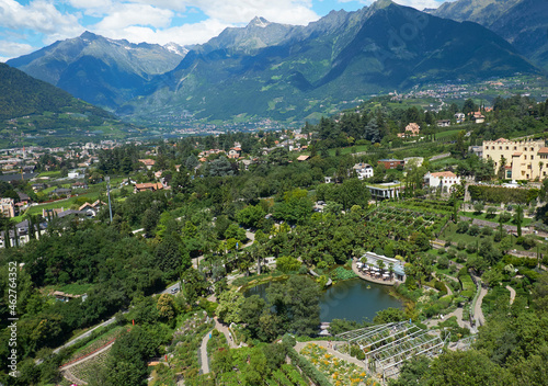 Italy, South Tyrol, Merano,ÔøΩTrauttmansdorff Castle GardensÔøΩin summer photo