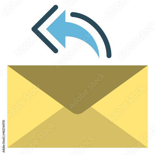 reply flat icon