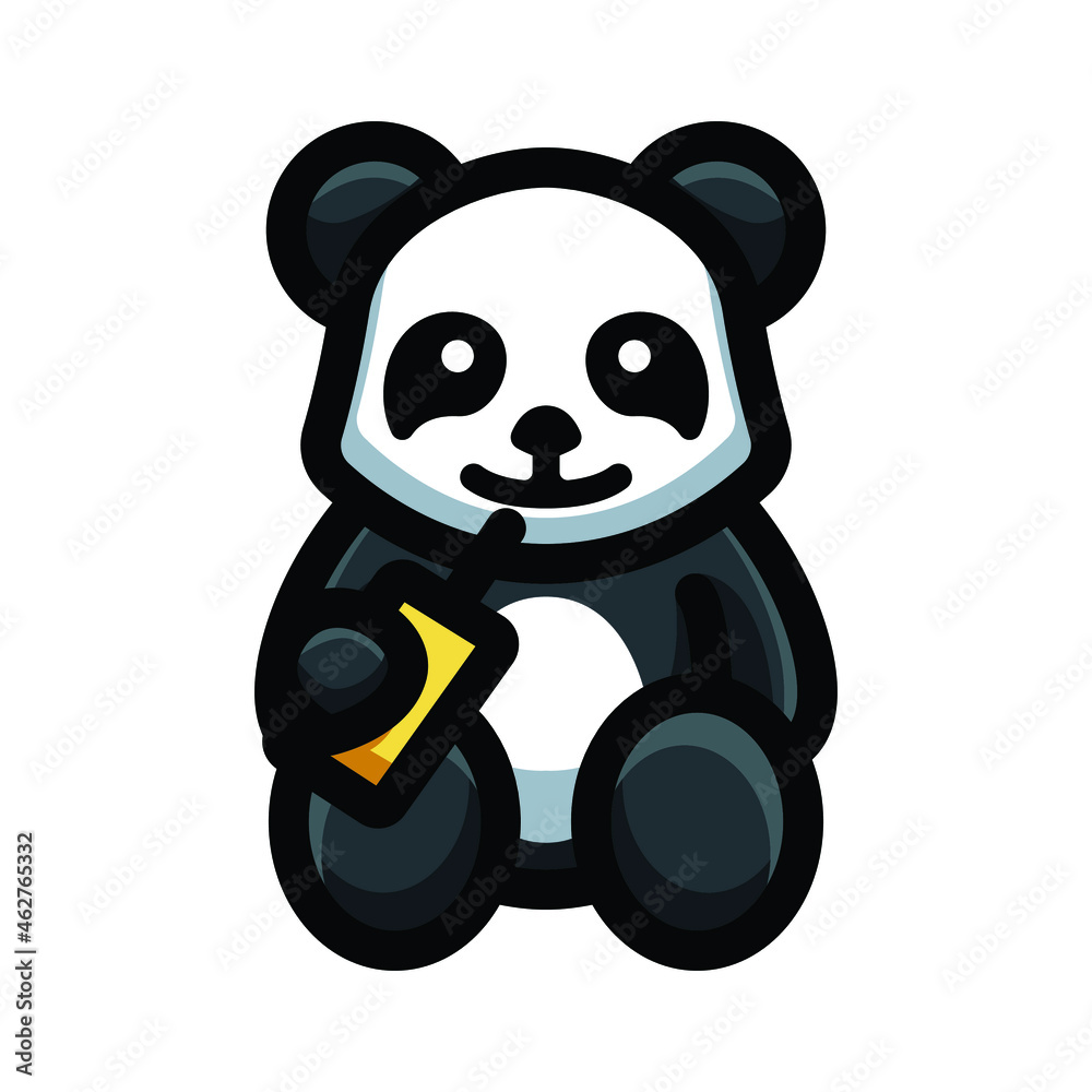 panda mascot logo panda mascot logo