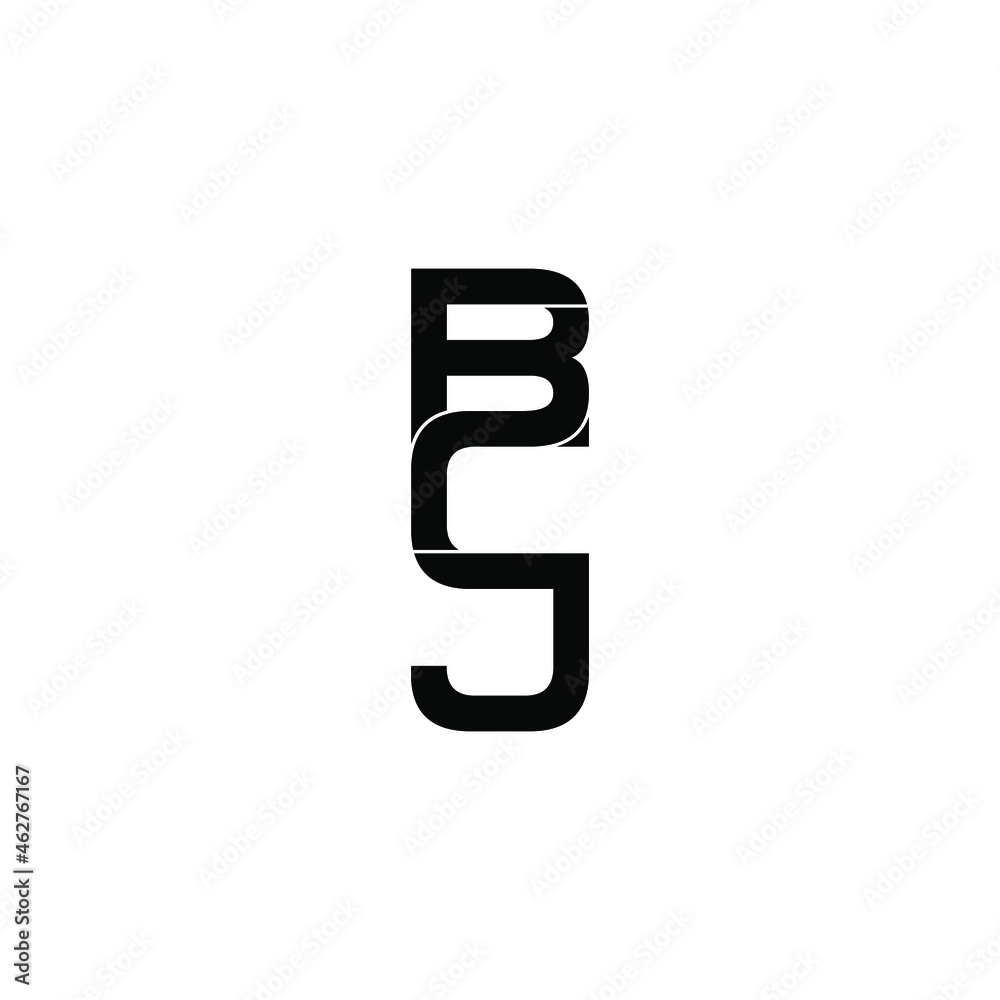 bcj initial letter monogram logo design bcj initial letter monogram logo design