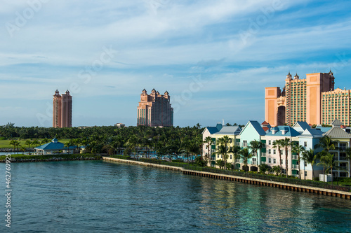 Bahamas, Nassau, Paradise Island, Hotel Atlantis at the waterfront photo