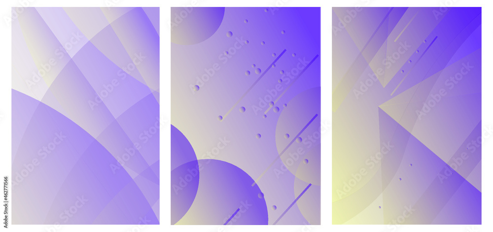 Fototapeta premium Set of Abstract Backgrounds