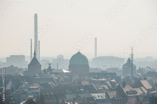 Germany, Nuremberg, Overlook over the medieval center photo