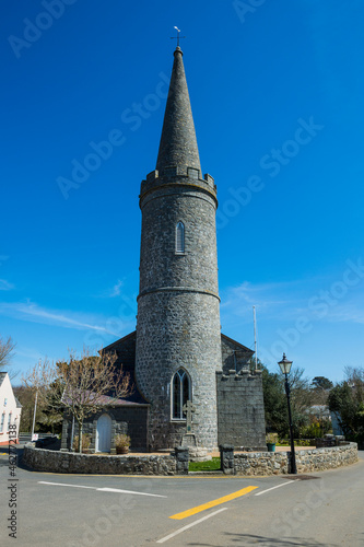 United Kingdom, Channel islands, Guernsey, stone church in Torteval photo