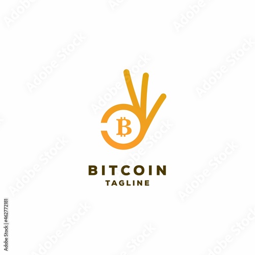 Good bitcoin logo design concept modern