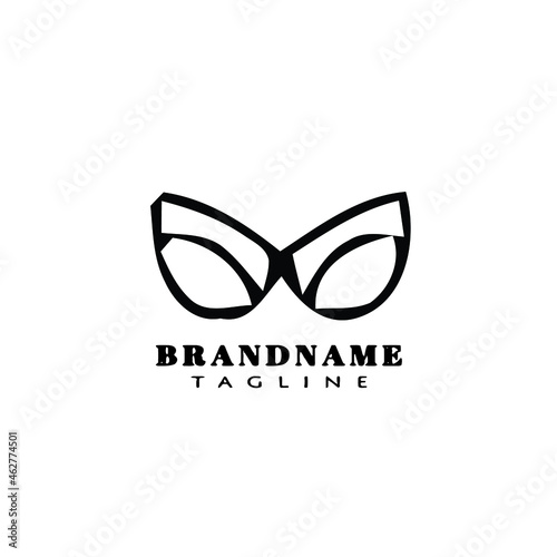 bustier logo symbol icon design template black isolated vector illustration