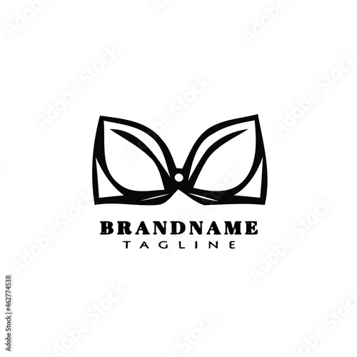 bustier logo cartoon icon design symbol black isolated vector illustration