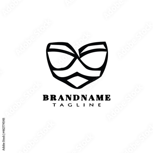 bustier logo cartoon icon design template symbol isolated vector illustration