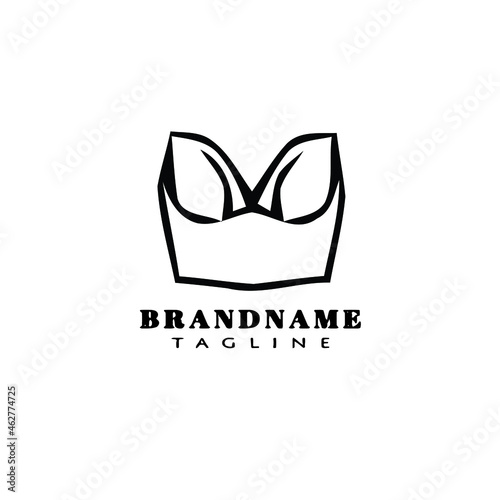 bustier logo cartoon icon design template black isolated vector creative