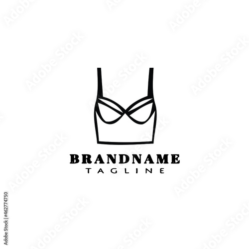 bustier logo simple icon design template black isolated vector illustration