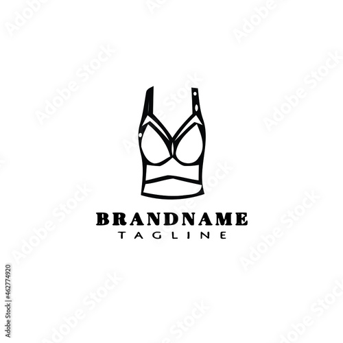 bustier logo cartoon icon design template flat isolated vector illustration