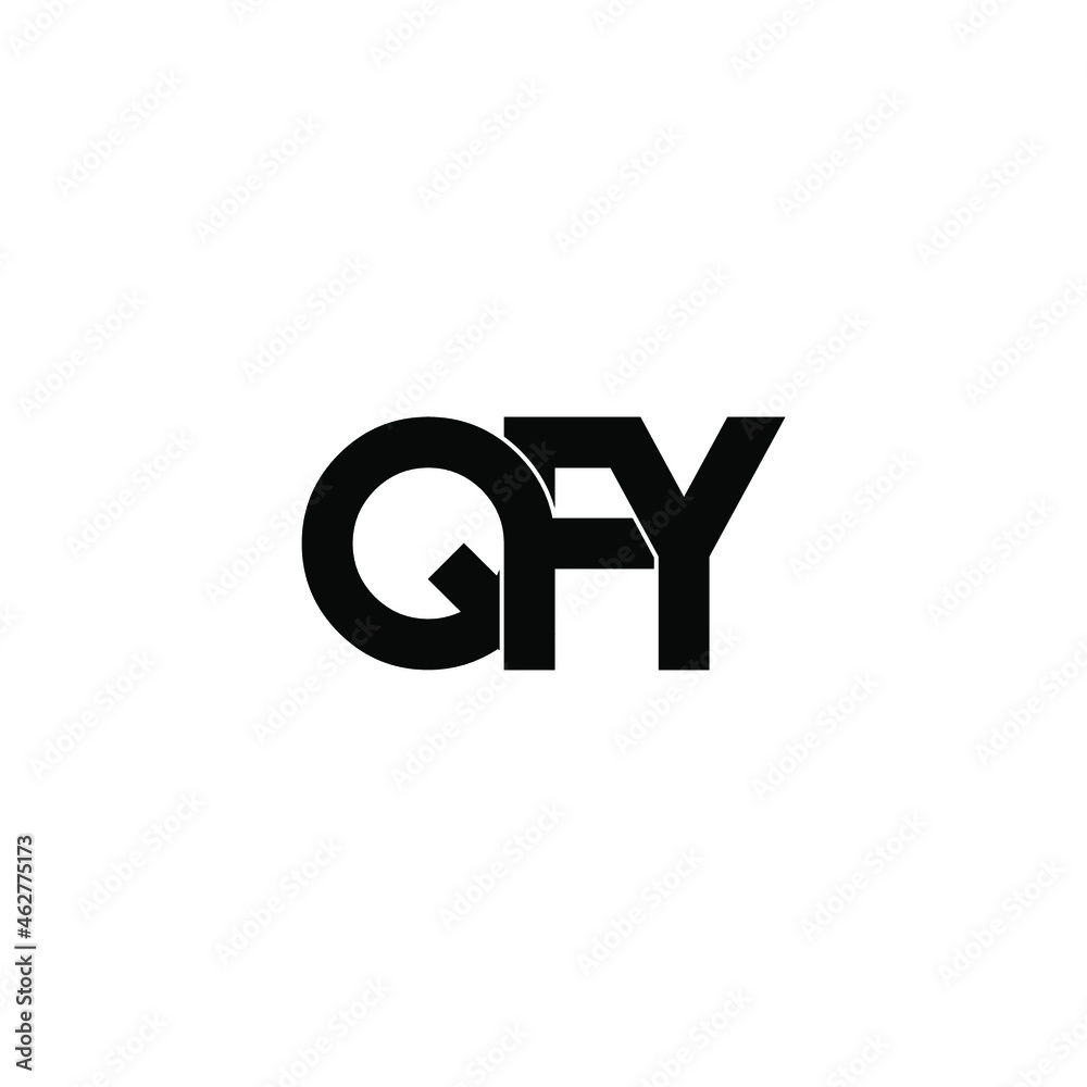 Obraz premium qfy initial letter monogram logo design