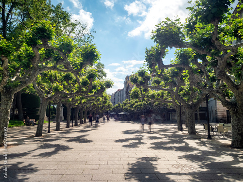 Spain, Castile and Leon, Burgos, Paseo del Espolon