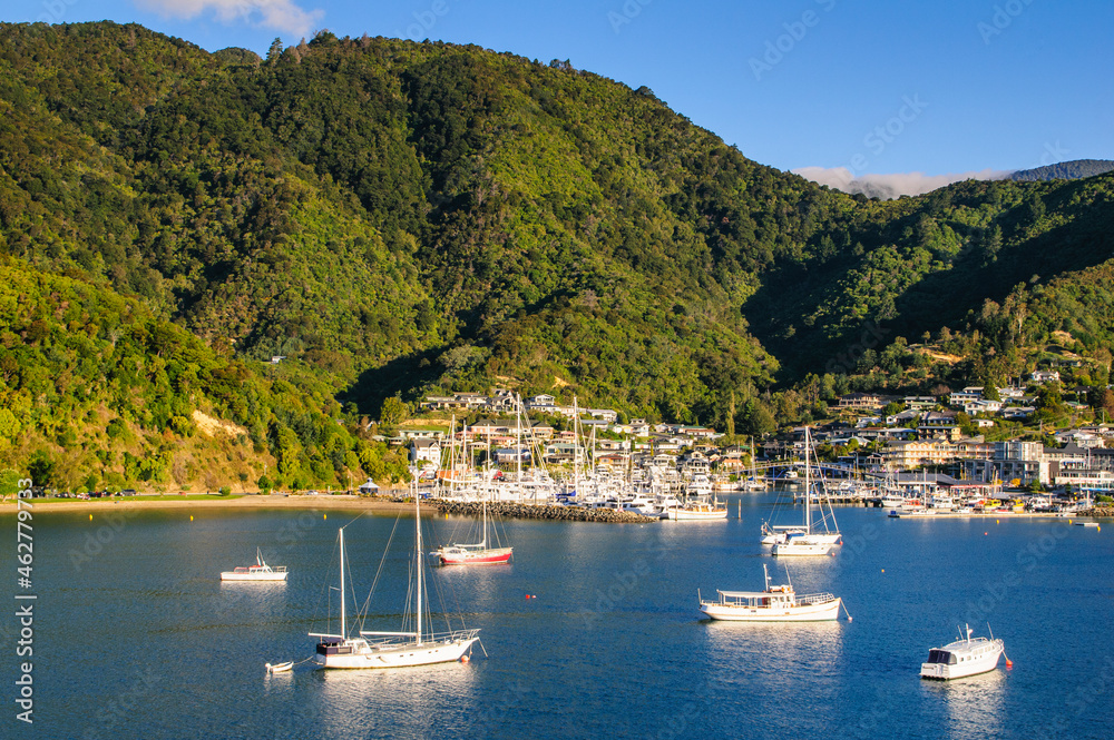 Harbour of Picton, South Island, New Zealand Harbour of Picton, South Island, New Zealand