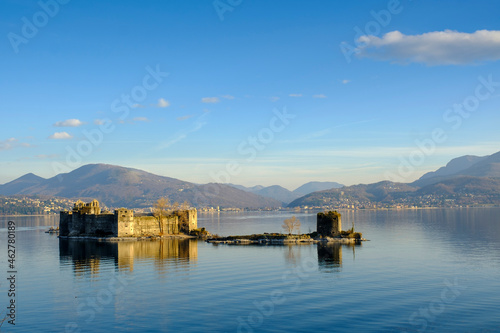 Italy, Piedmont, Lake Maggiore, Castelli di Cannero photo