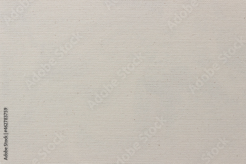 Canvas of the picture. Primed textile texture. Horizontal textile lines