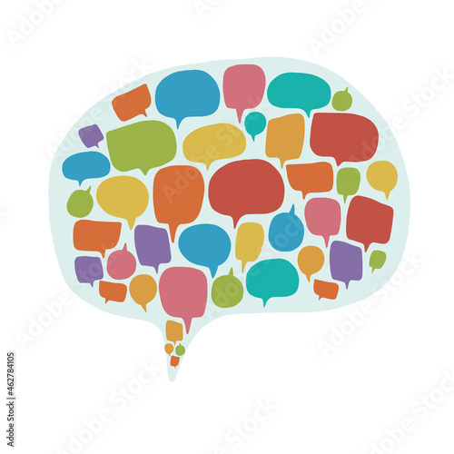 Business decision making doubt options confusion, thought bubbles in head, emotional intelligence, positive mindset, psychology, neurology, social skills, behavior science, learning creative thinking.