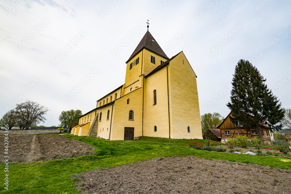 Germany, Reichenau Island, Reichenau-Oberzell, Exterior of St. Georg church Germany, Reichenau Island, Reichenau-Oberzell, Exterior of St. Georg church
