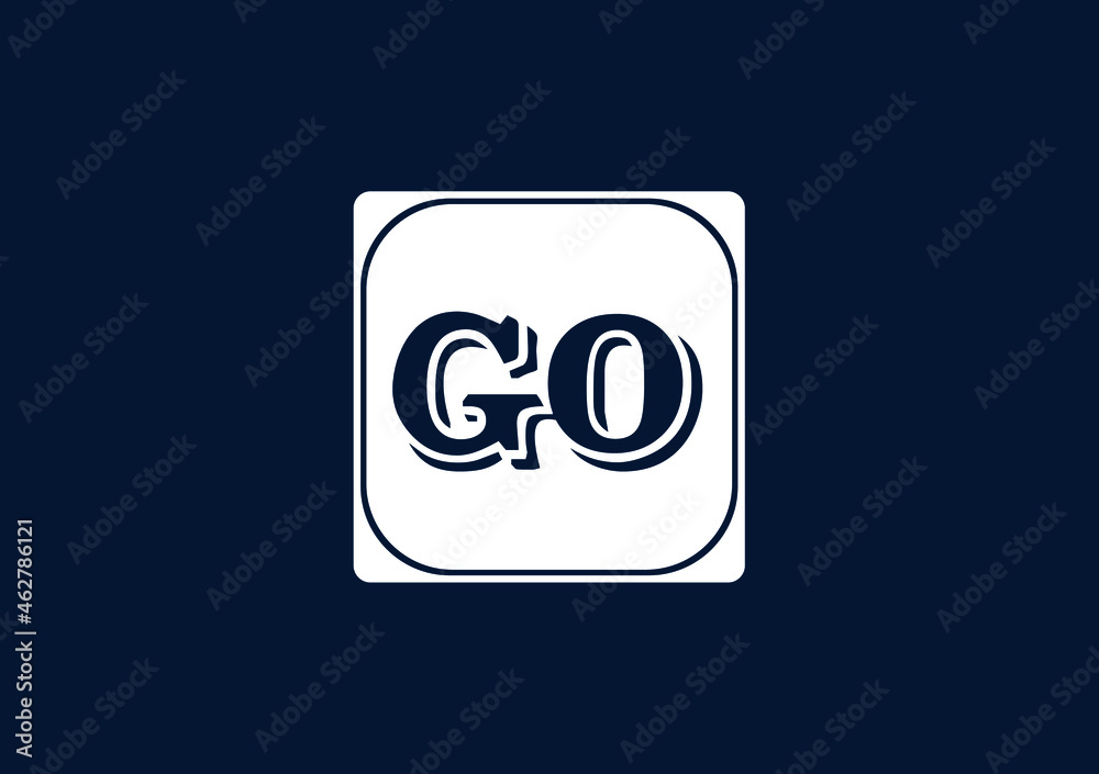 GO letter logo and icon design template GO letter logo and icon design template