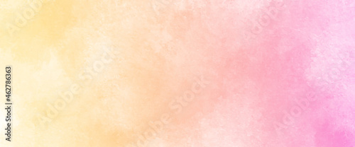 modern and stylist light wash colorful pastel watercolor painting on wet white paper background, Art abstract watercolor  background for illustration banner, wallpaper,flyer,template,cover and design.