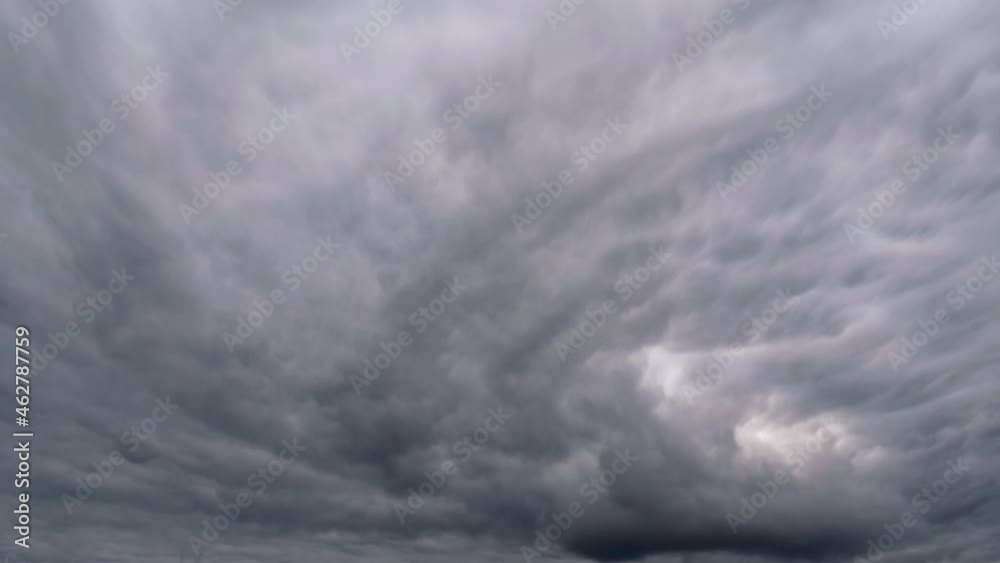 Dangerous and scary storm clouds sailling through sky, time lapse shot Dangerous and scary storm clouds sailling through sky, time lapse shot