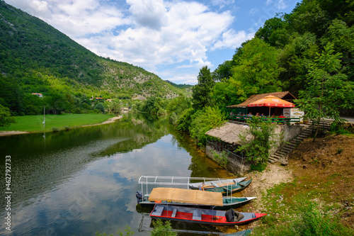 Montenegro, Rijeka Crnojevica, restaurant at river Crnojevic photo