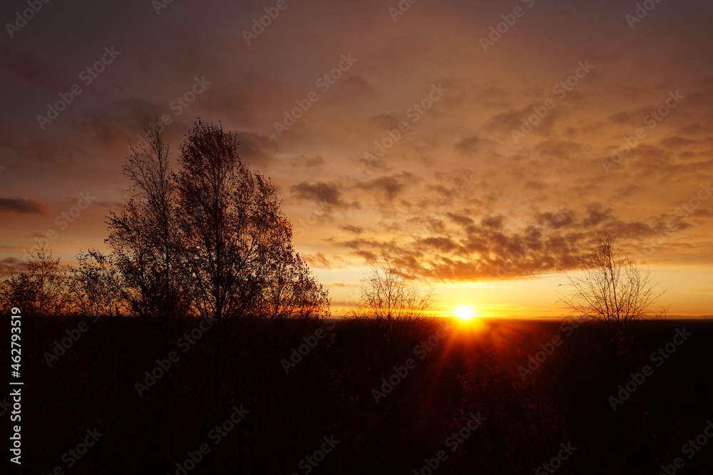 A perfect sunrise in Kokkola, Finland, October 2021