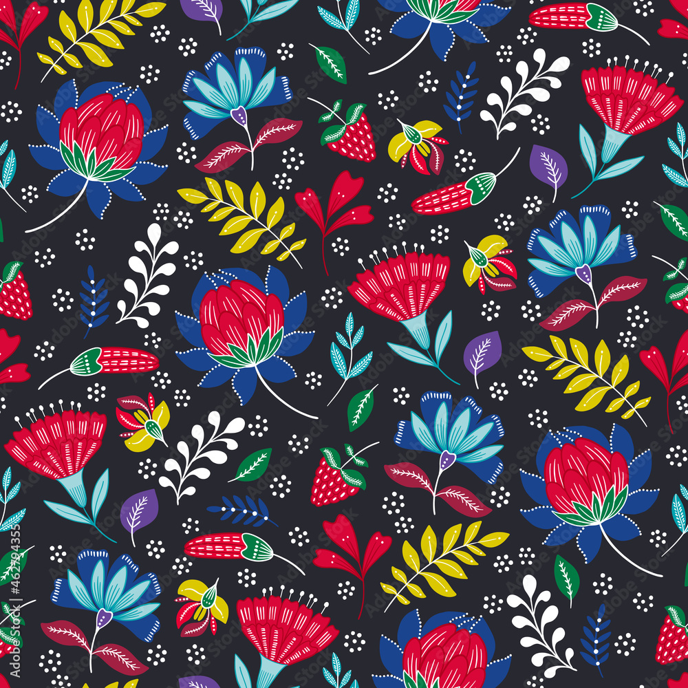 Fototapeta premium Indonesian Batik Seamless Pattern