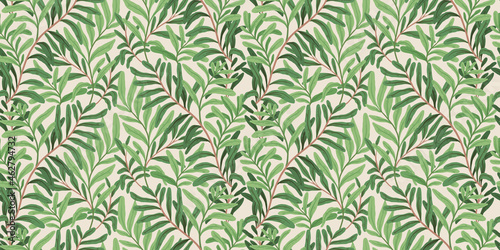 Floral Pattern in William Morris Style photo