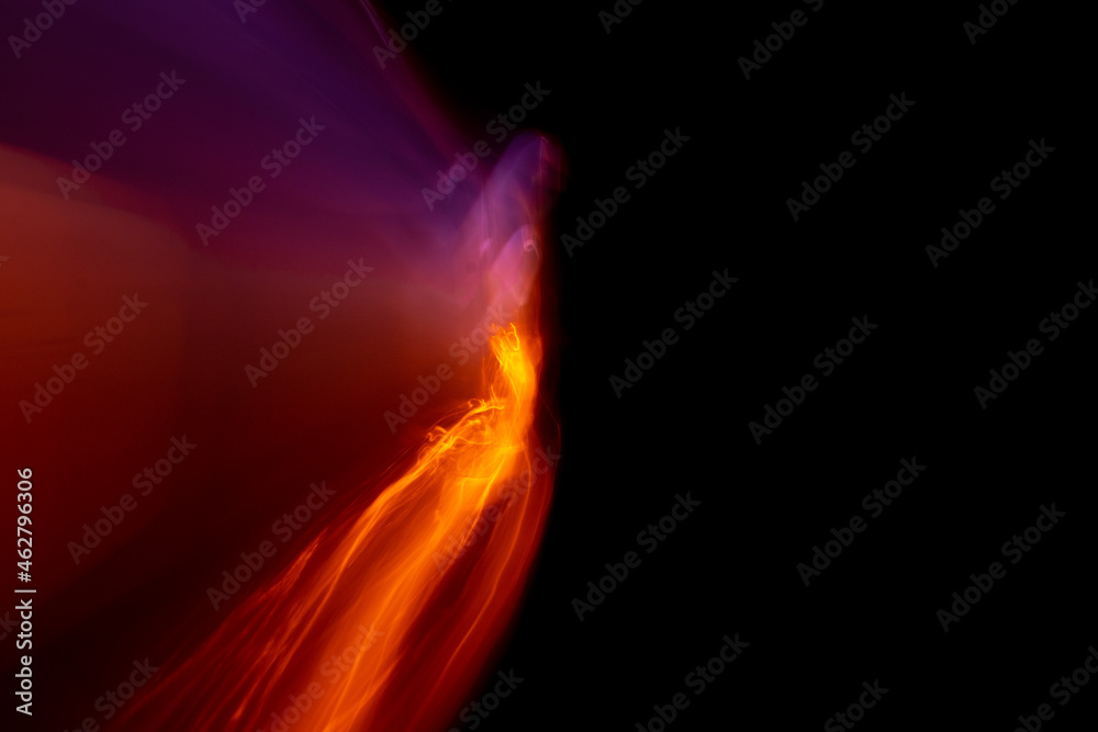 Fototapeta premium Freeze light on dark background