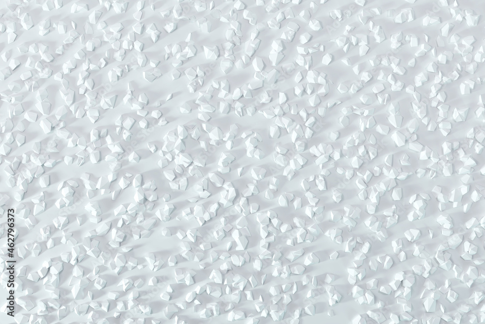 white gravel texture on white background