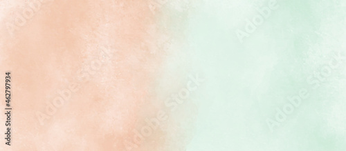 modern and stylist light wash colorful pastel watercolor painting on wet white paper background, Art abstract watercolor background for illustration banner, wallpaper,flyer,template,cover and design.