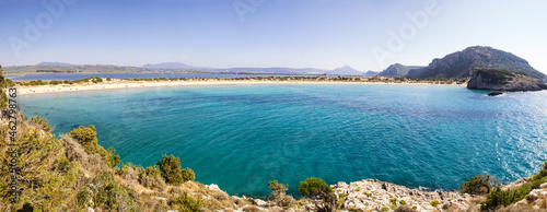 Greece, Messenia, Gialova Lagoon, Voidokilia beach photo