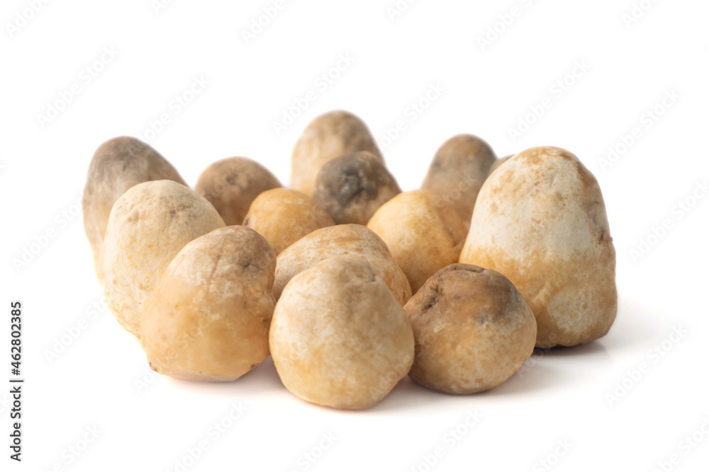 Fototapeta premium Pile of Straw mushroom on a white background.