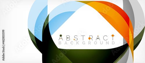 Abstract square shape with overlapping waves, minimal geometric background. Vector Illustration For Wallpaper, Banner, Background, Landing Page